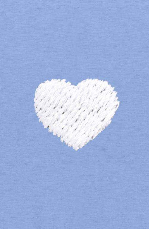 Dalix Womens Lil Heart Midweight Hooded Sweatshirt In Blue