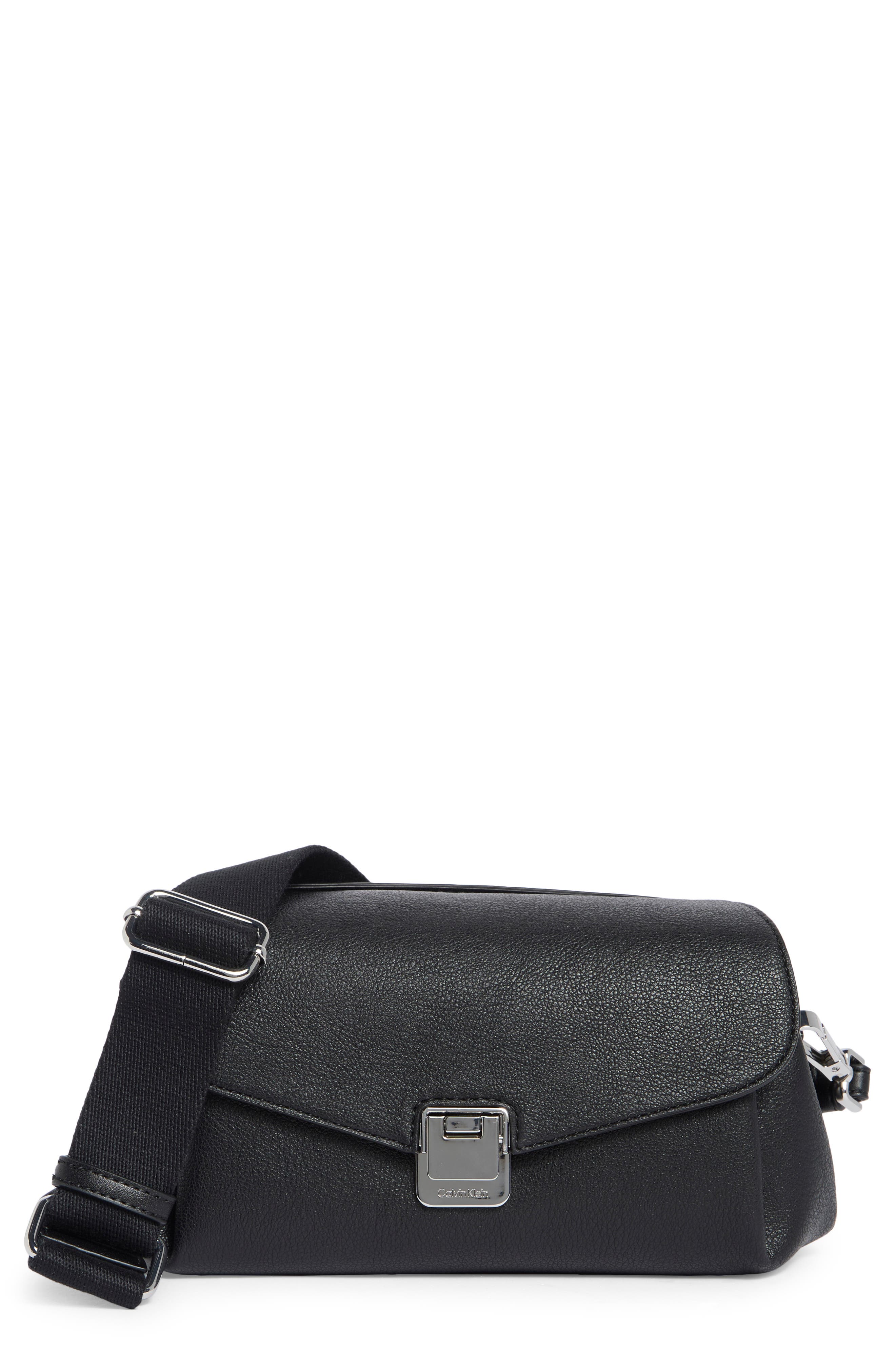 Calvin Klein Kala Crossbody Bag, Main, color, Black/ Silver