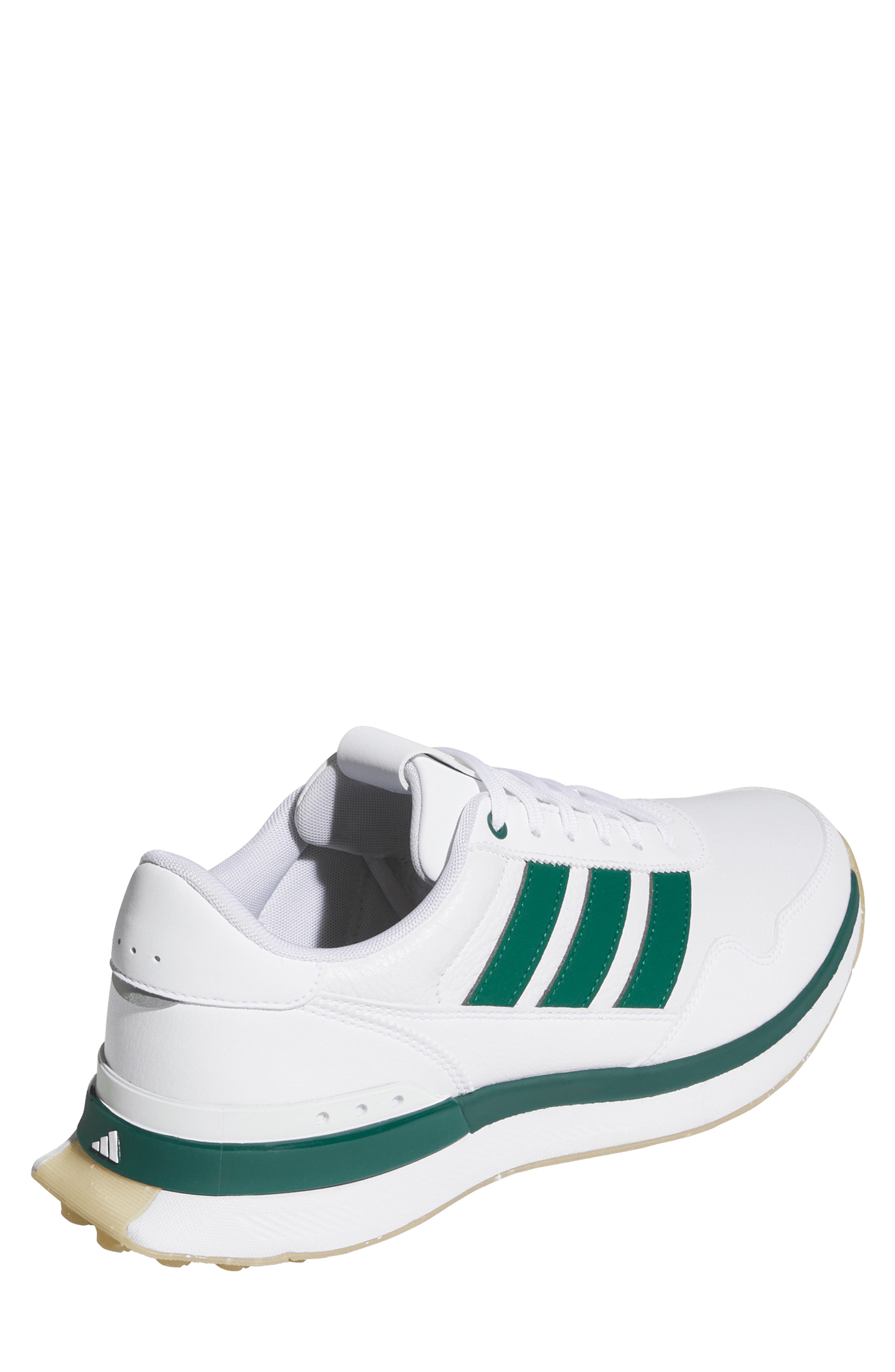 adidas S2G 26 Waterproof Spikeless Golf Shoe, Alternate, color, White/ Green/ Gum