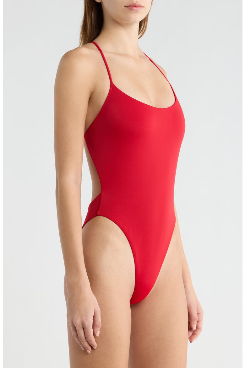 Mackenzie One-Piece Swimsuit, Alternate, color, RED