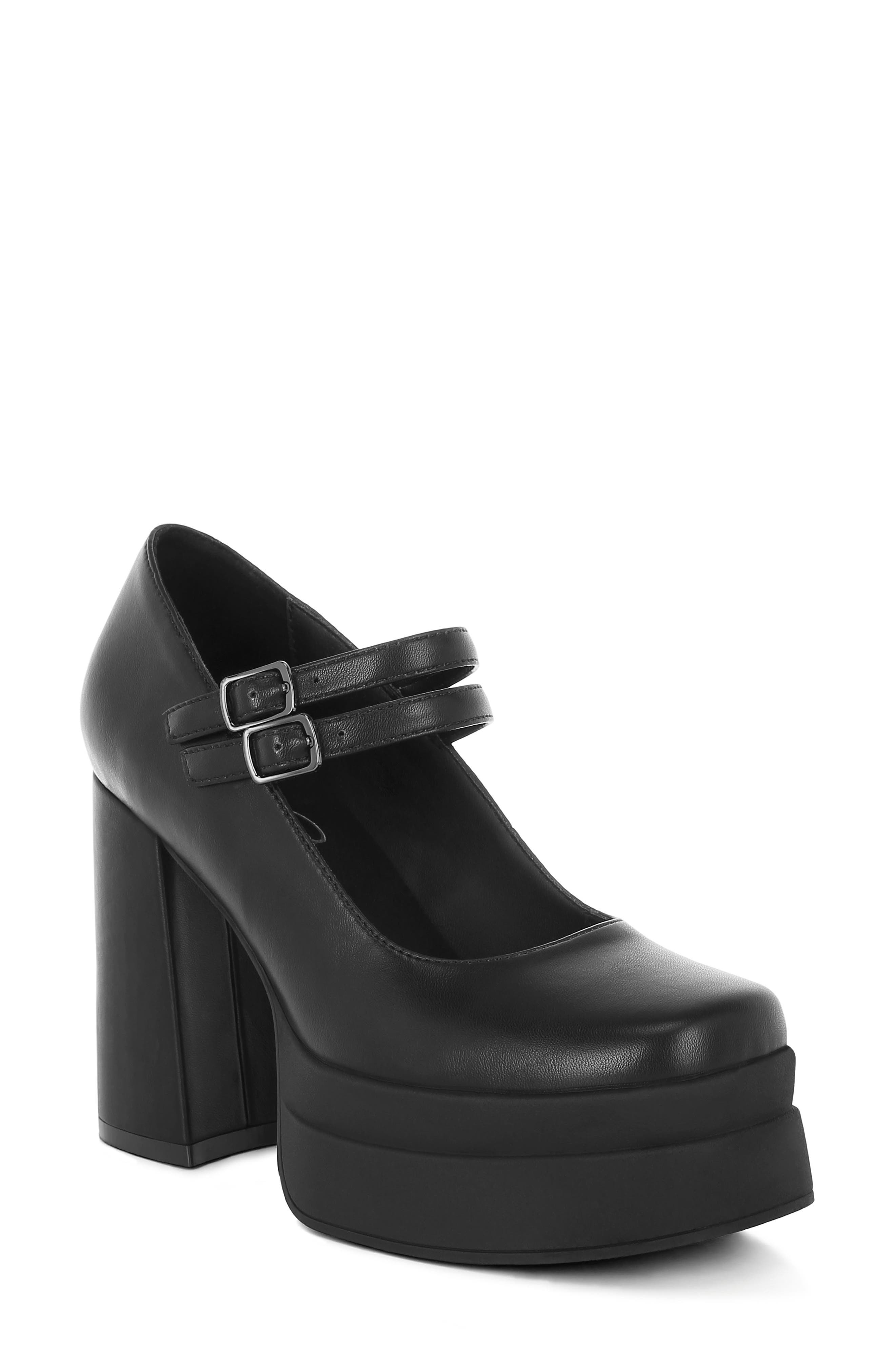 LONDON RAG Kenny Mary Jane Platform Pump