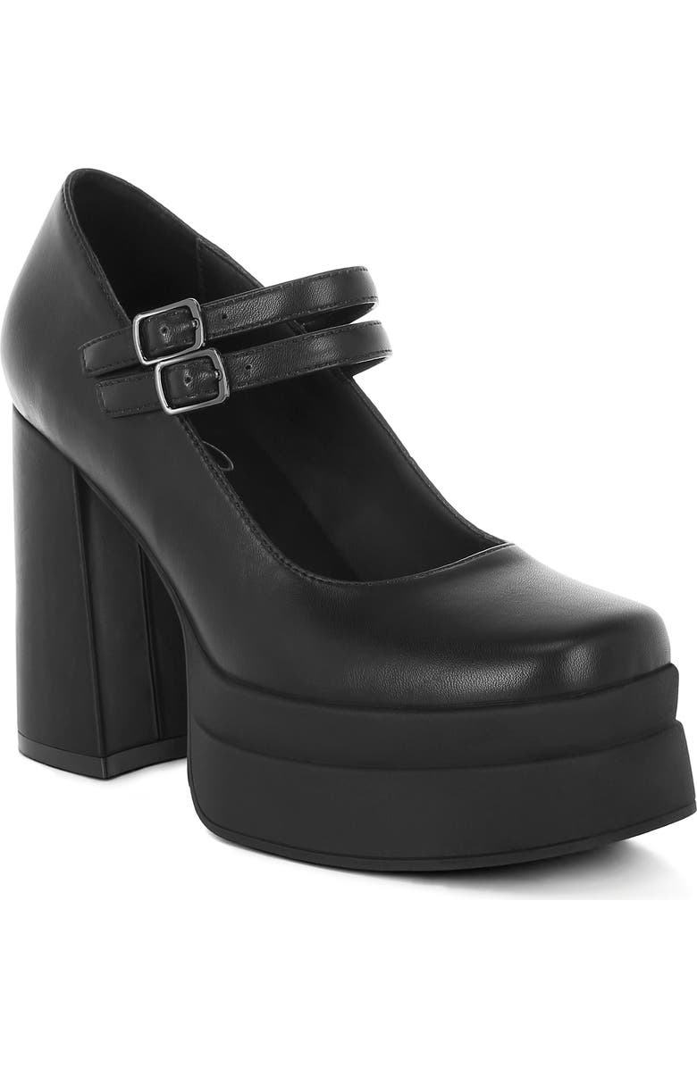 LONDON RAG Kenny Mary Jane Platform Pump, Main, color, Black