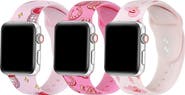 Posh Tech Assorted 3-Pack Printed Silicone Apple Watch® Watchbands