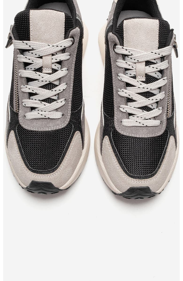 Prologue Shoes Rocca Zip Sneaker, Alternate, color, Black