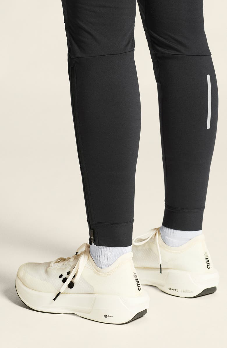 Craft SubZ Light Running Tights, Alternate, color, Black