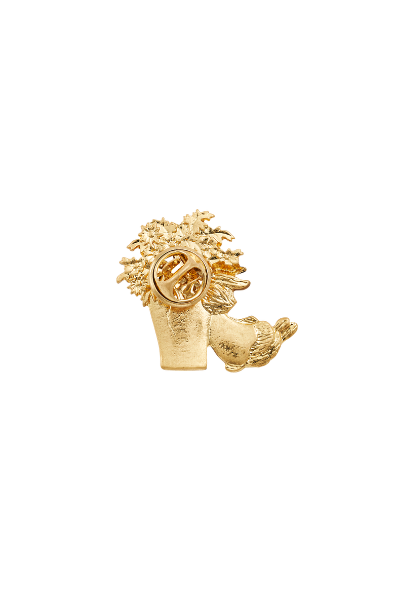 x Peter Rabbit Brooch, Alternate, color, Gold
