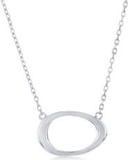 SIMONA Open Oval Pendant Necklace