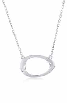 SIMONA Open Oval Pendant Necklace