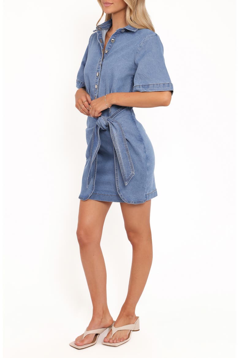 Leyton Button-Up Chambray Dress, Alternate, color, DENIM CHAMBRAY