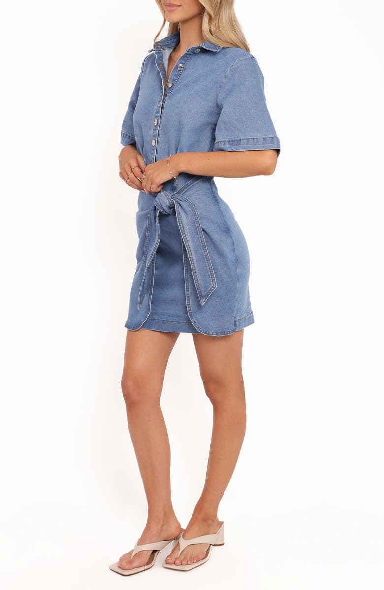 Petal & Pup Leyton Button-Up Chambray Dress, Alternate, color, Denim Chambray