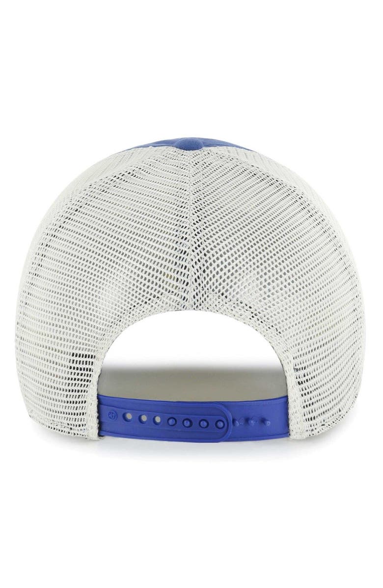 '47 Men's '47 Royal/Natural New York Giants  Five Point Trucker Clean Up Adjustable Hat, Alternate, color, 