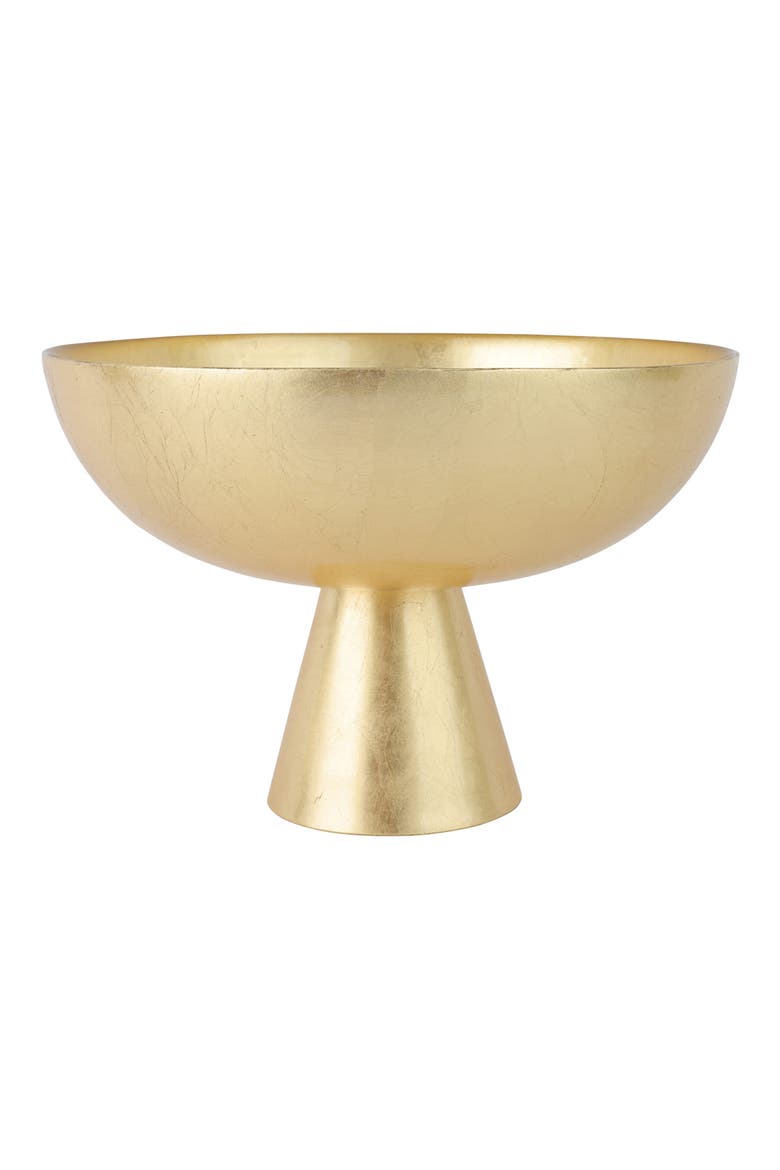 Moon Glass Medium Pedestal Bowl, Main, color, GOLD
