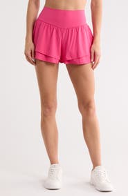 YOGALICIOUS Lightstreme Flirty 2-in-1 Active Shorts