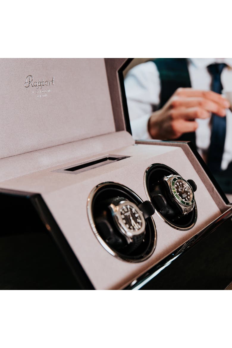 PERPETUA DUO WATCH WINDER, Alternate, color, Ebony