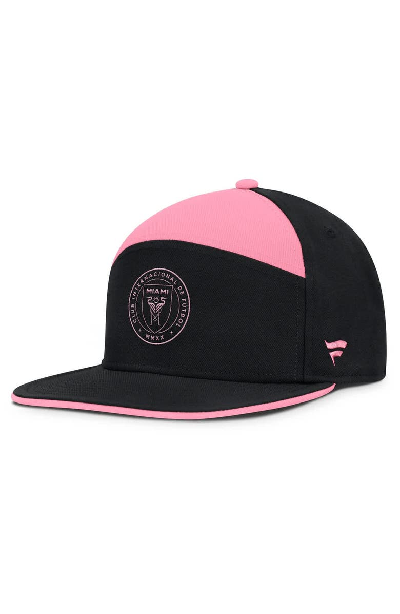 FANATICS Men's Fanatics Black Inter Miami CF Mezzala Snapback Hat, Main, color,