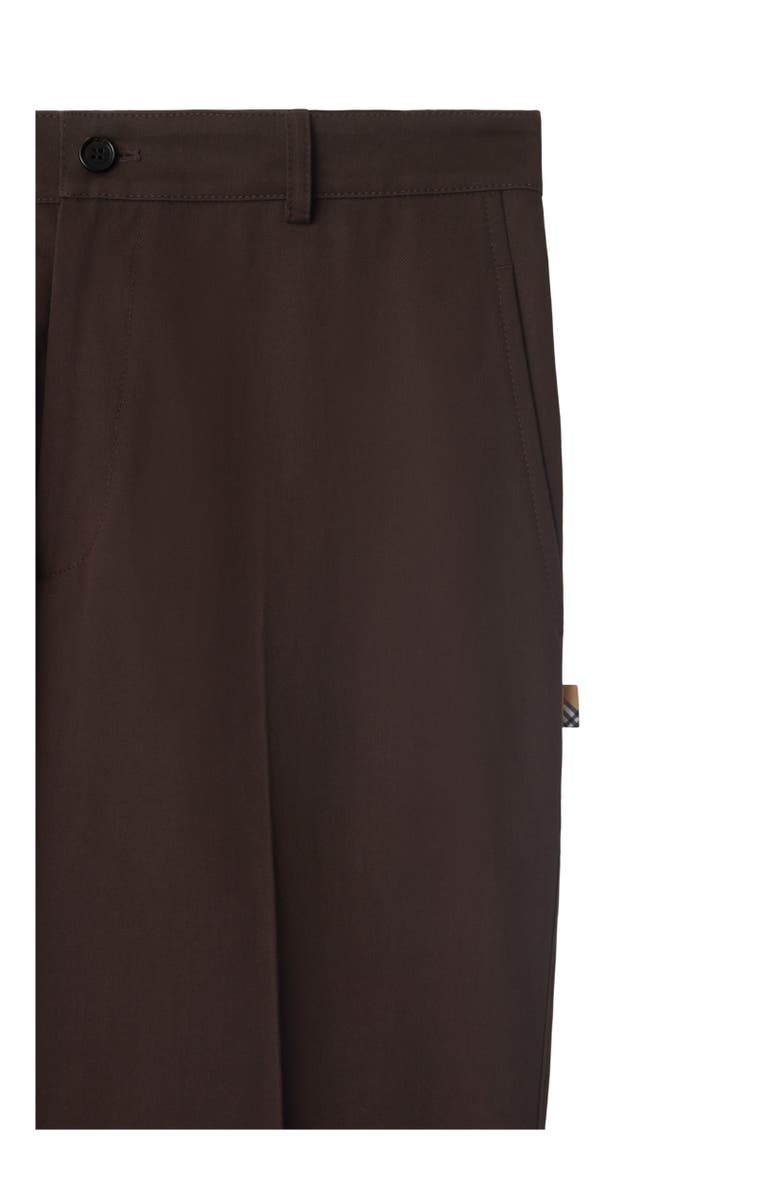Burberry Cotton Chinos, Alternate, color, Clove Brown