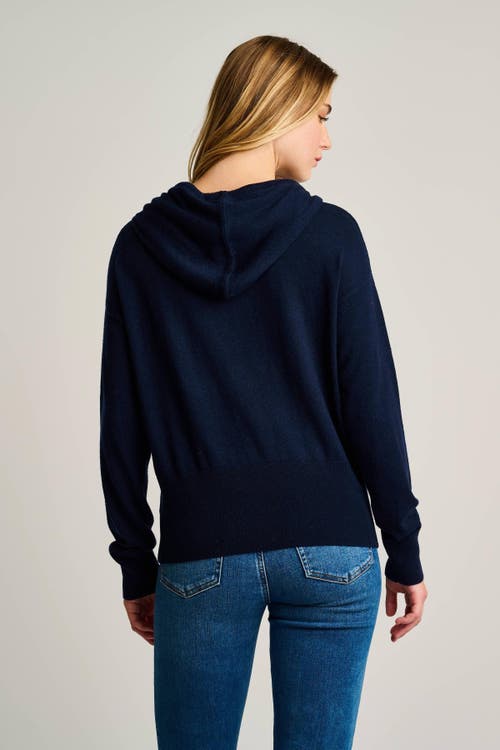 Lisa Todd Poppy Knit Hoodie In Blue