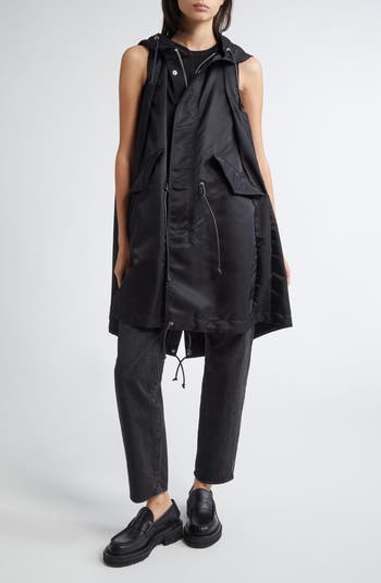 Sacai Nylon Twill Hooded Vest | Nordstrom