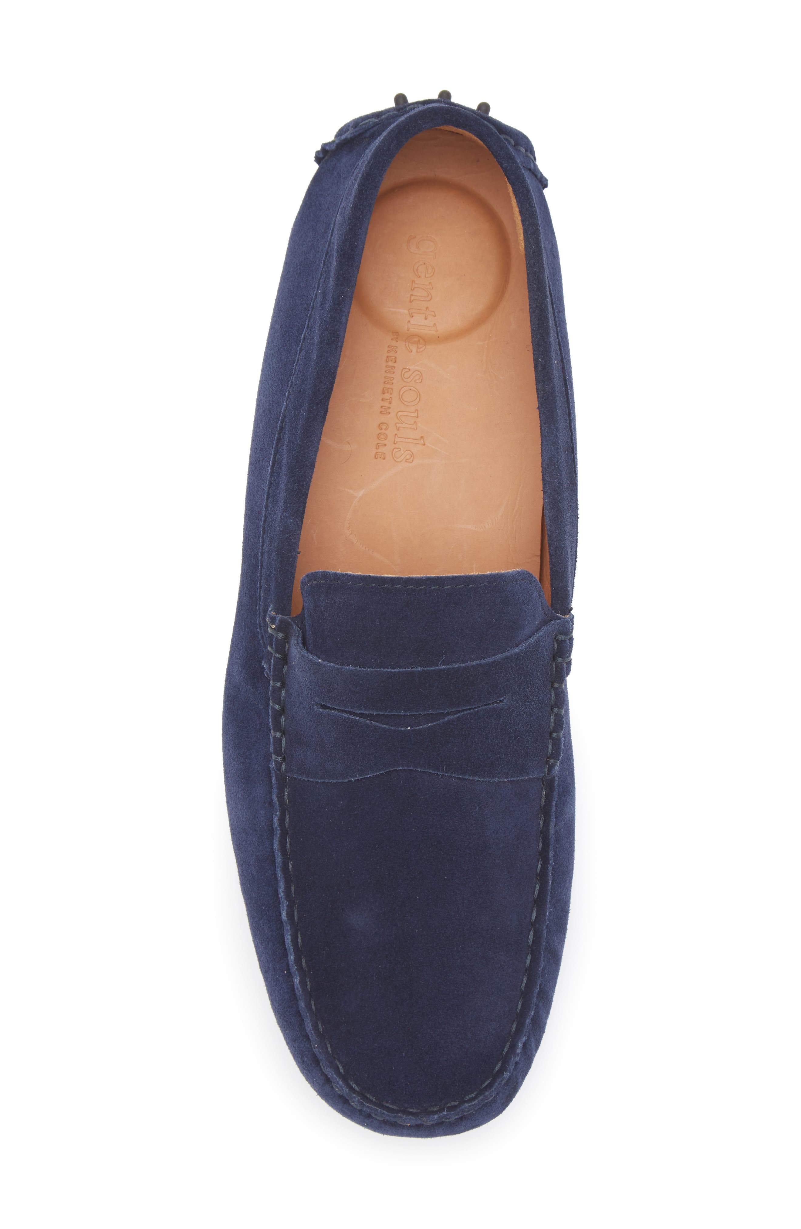 Redondo Penny Loafer, Alternate, color, NAVY SUEDE