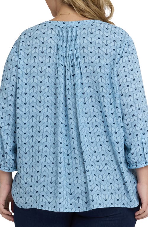Nydj Pintuck Top In Blue