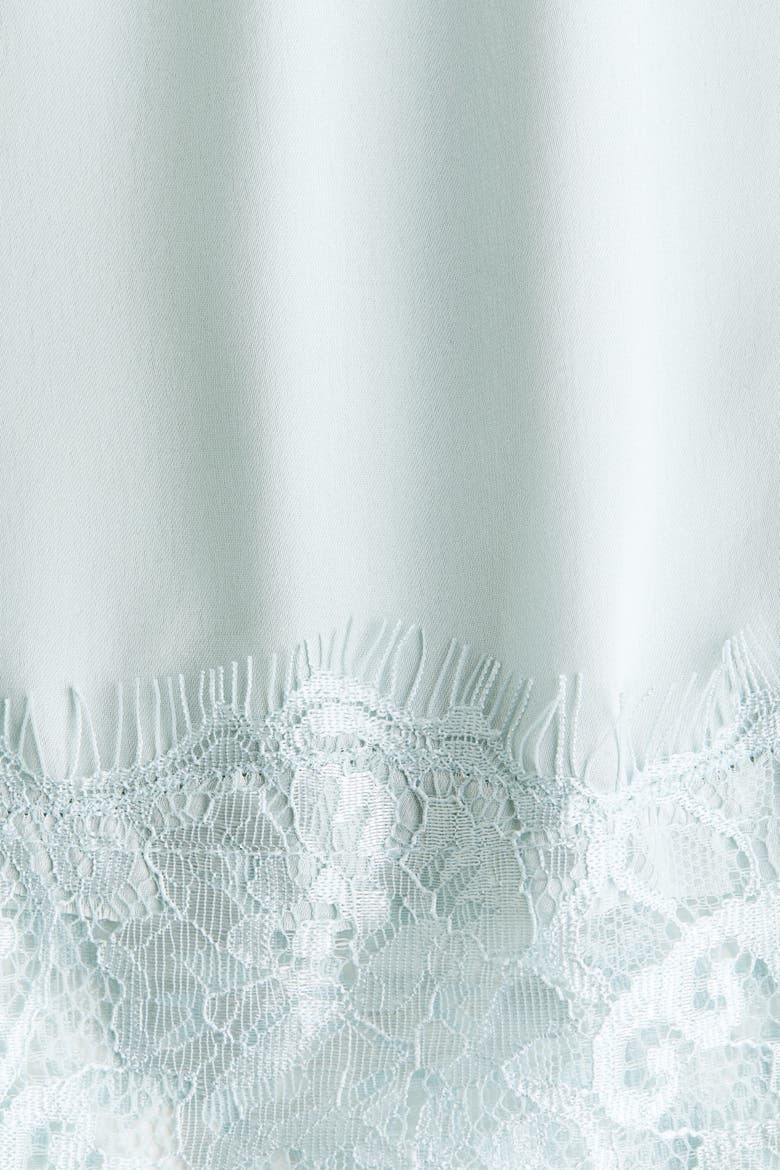 Lace-trimmed Skirt, Alternate, color, Light turquoise