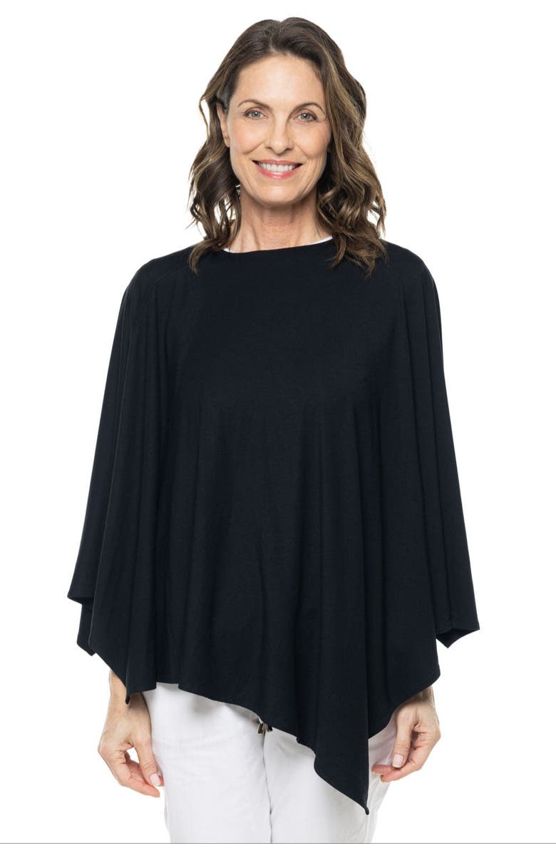 Coolibar Women's Poncho - UPF 50+ Sun Protection - Tama, Main, color, Black