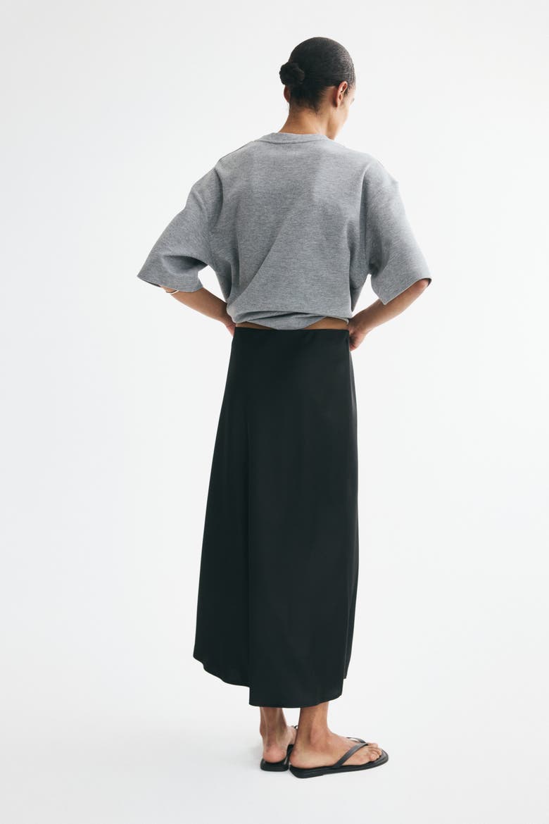 Midi Skirt, Alternate, color, Black