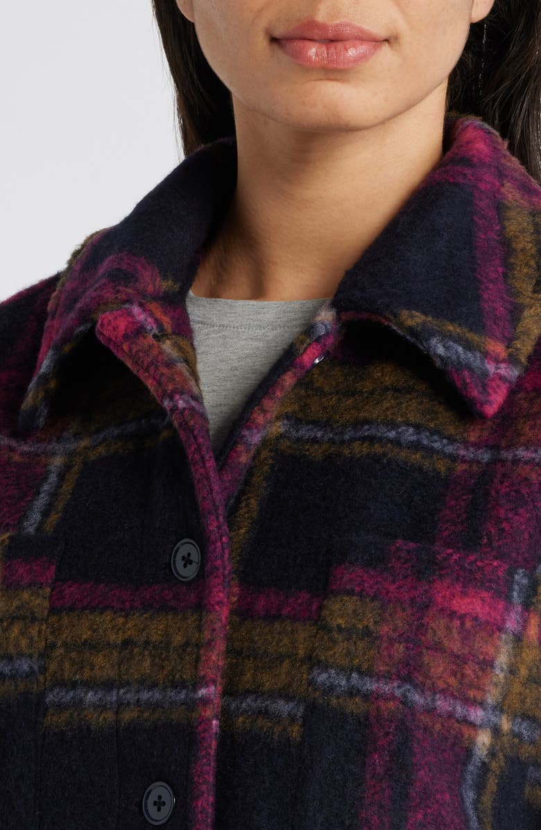 Caslon<sup>®</sup> Plaid Crop Shacket, Alternate, color, 