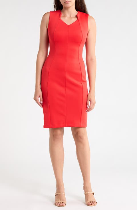 Seamed Sheath Dress