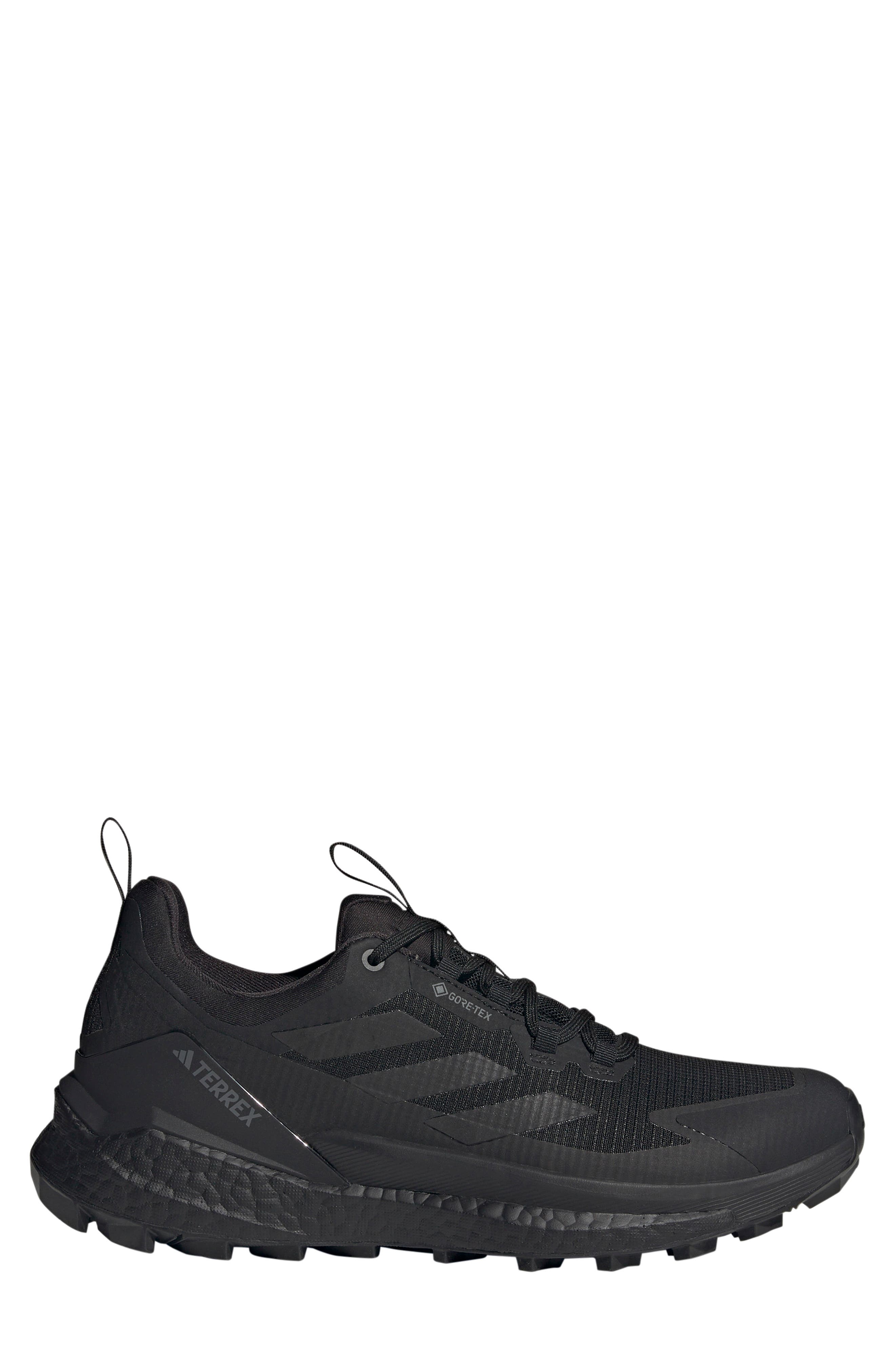 adidas Terrex Free Hiker 2.0 Gore-Tex<sup>®</sup> Waterproof Hiking Shoe, Alternate, color, Black/ Black/ Grey