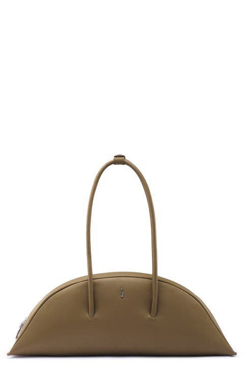Laverne Leather Bowler Bag