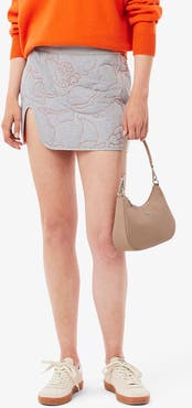 Lacoste Reversible Embroidered Quilted Miniskirt
