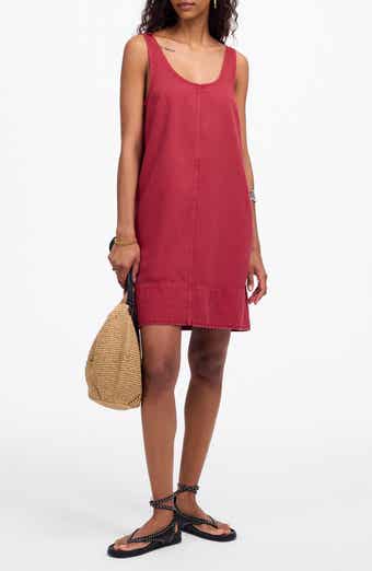Madewell Garment-Dyed Denim Scoopneck Minidress