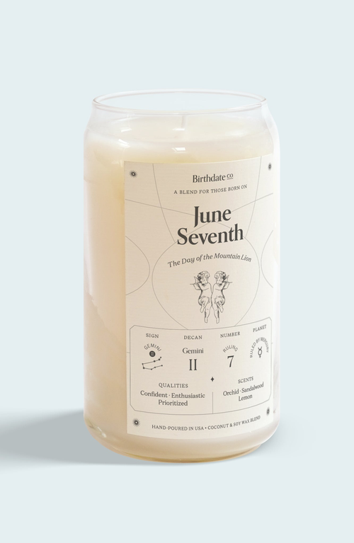 Birthdate Co. The June Birthday Candle In June 7th