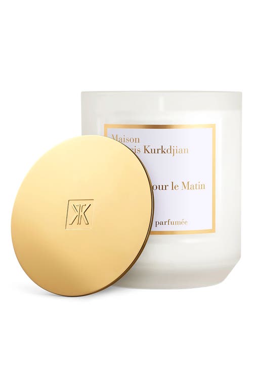 Maison Francis Kurkdjian Pour Le Matin Scented Candle In Transparent