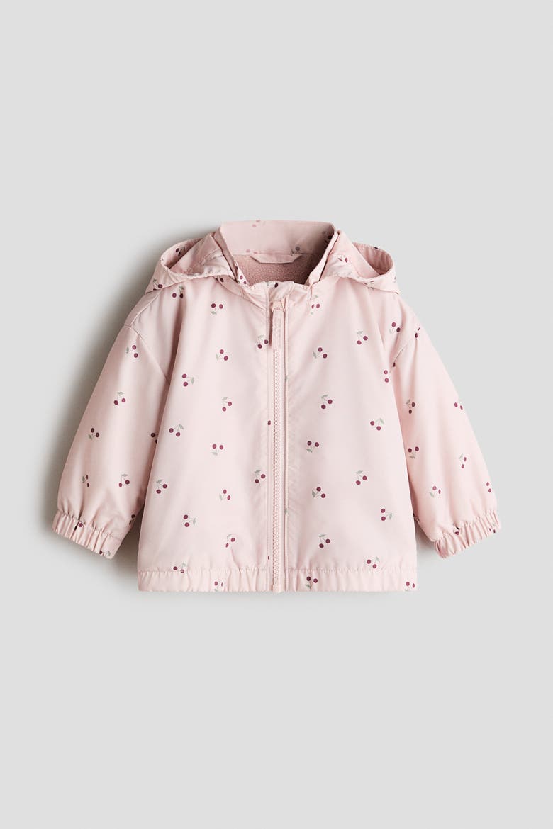 Fleece-lined Jacket, Main, color, Light pink/cherries