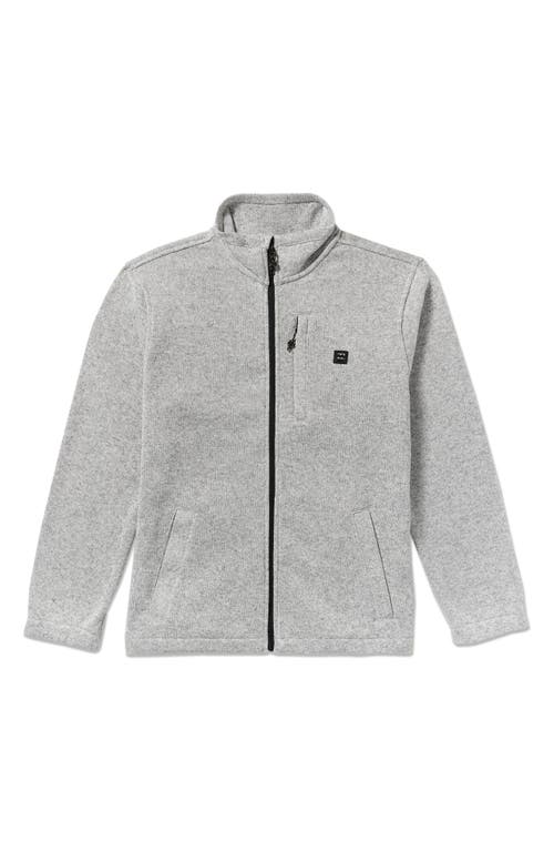 Billabong Boundary Fleece Zip Jacket In Gray