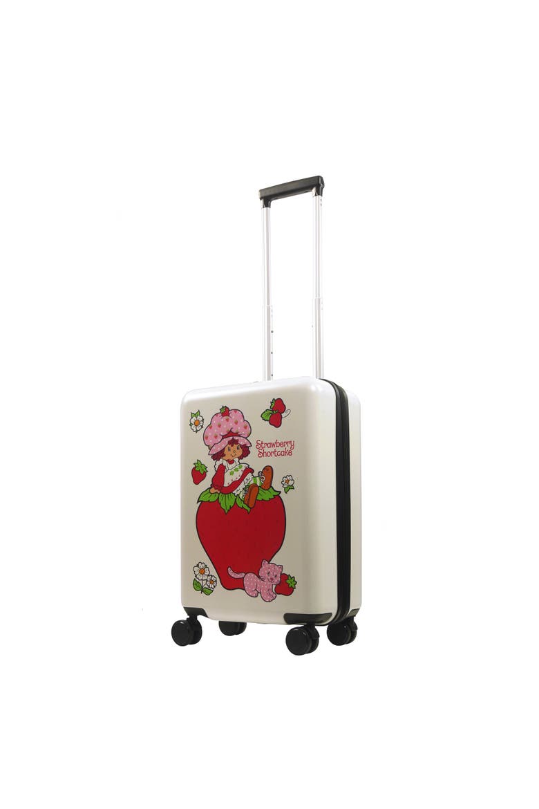 Strawberry Shortcake 22.5" Carry-On Luggage, Main, color, WHITE