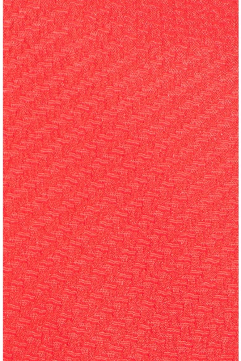 'Abrial' Mesh Panel Body-Con Dress, Alternate, color, BRIGHT ORANGE