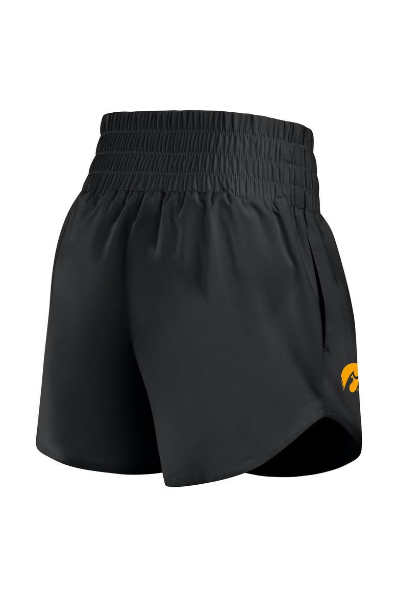 Women's Nike Black Iowa Hawkeyes Performance One Dri-FIT High-Rise Shorts, Alternate, color, Black