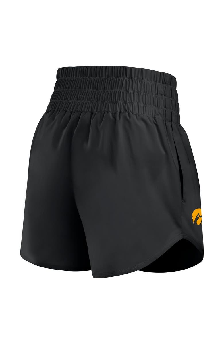 Nike Women's Nike Black Iowa Hawkeyes Performance One Dri-FIT High-Rise Shorts, Alternate, color, Black