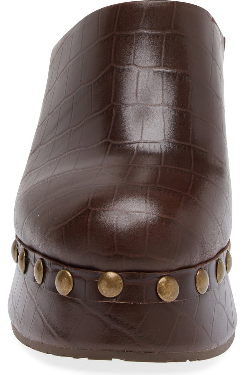 Chocolat Blu Hester Platform Clog, Alternate, color, Brown Embossed Crocodile