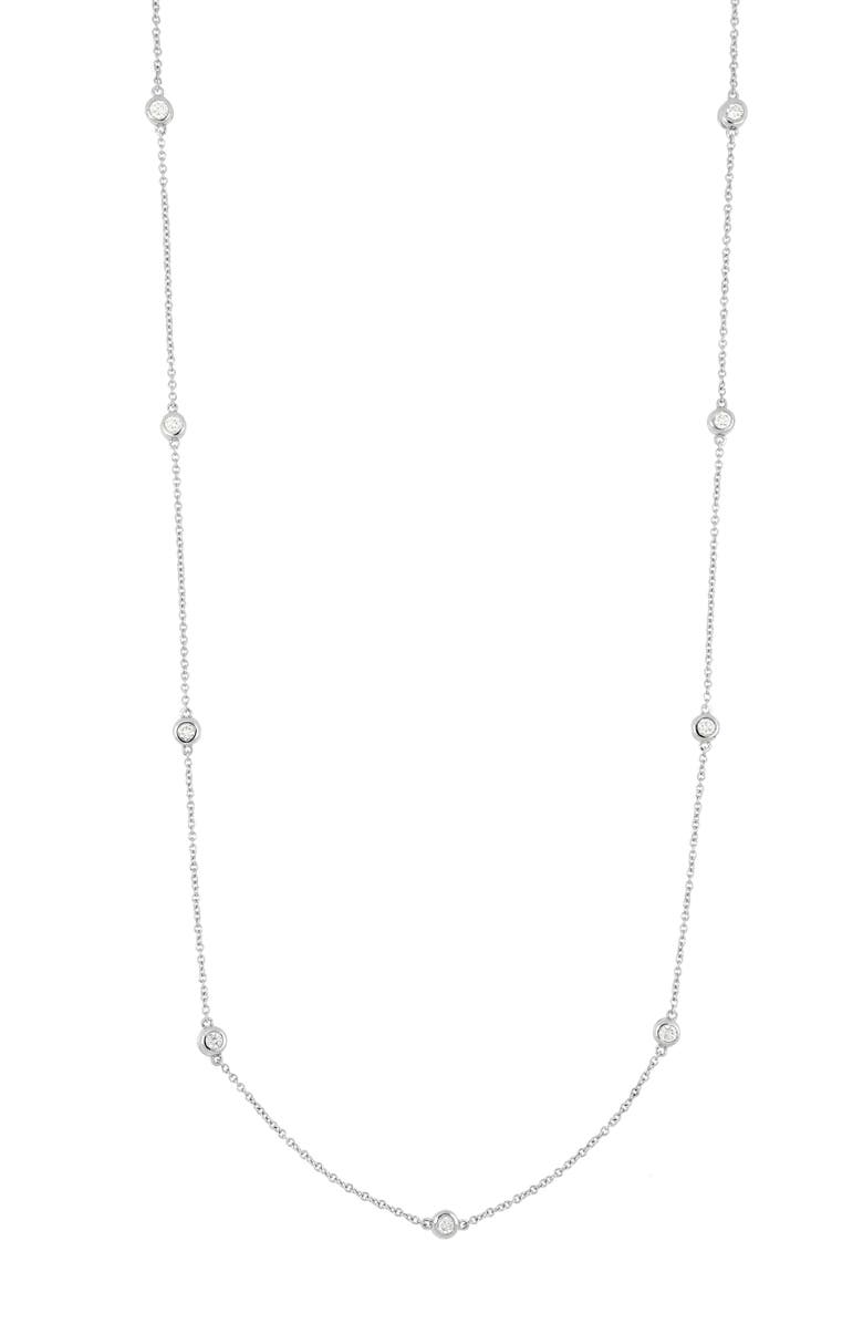 Bony Levy Monaco Diamond Station Necklace, Main, color,