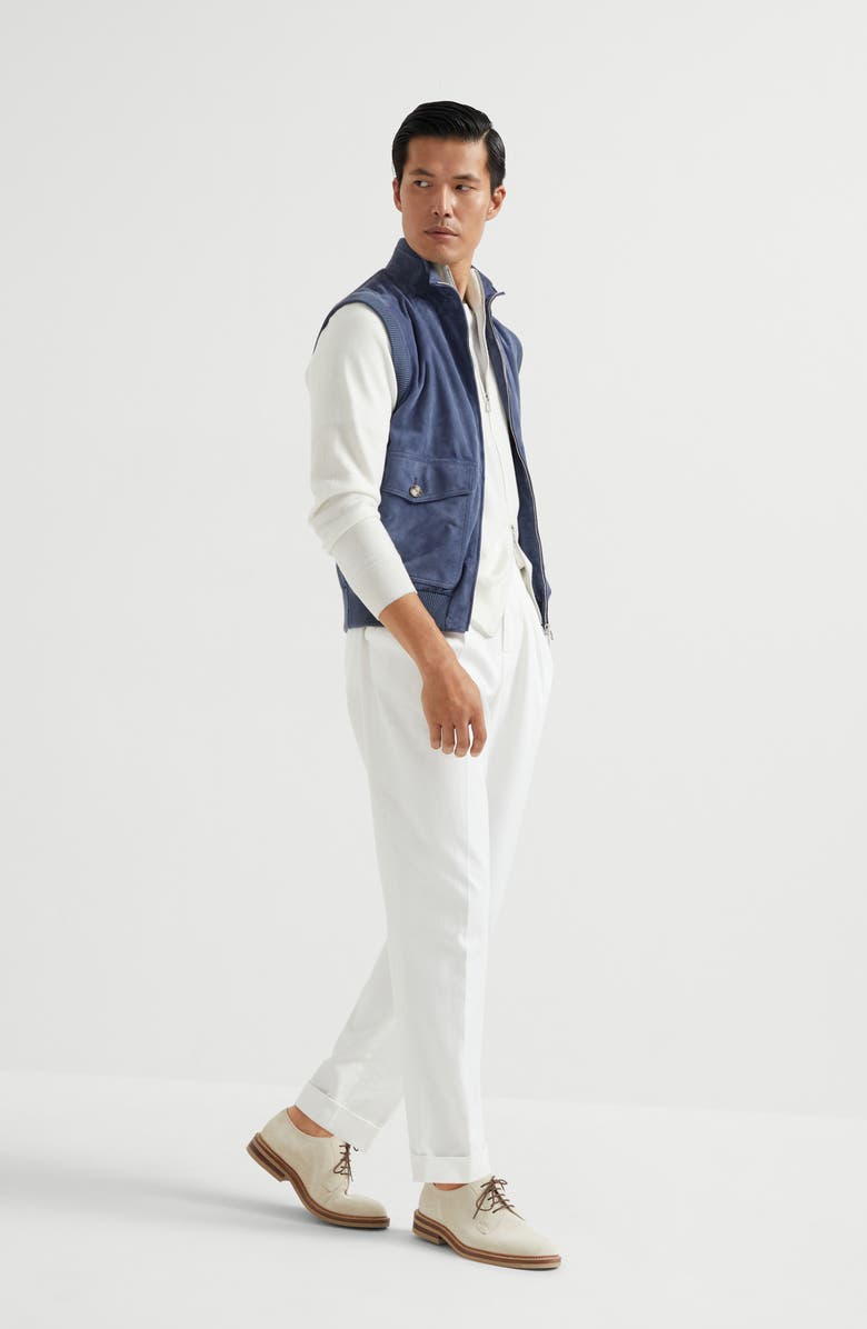 Brunello Cucinelli Suede vest, Alternate, color, 