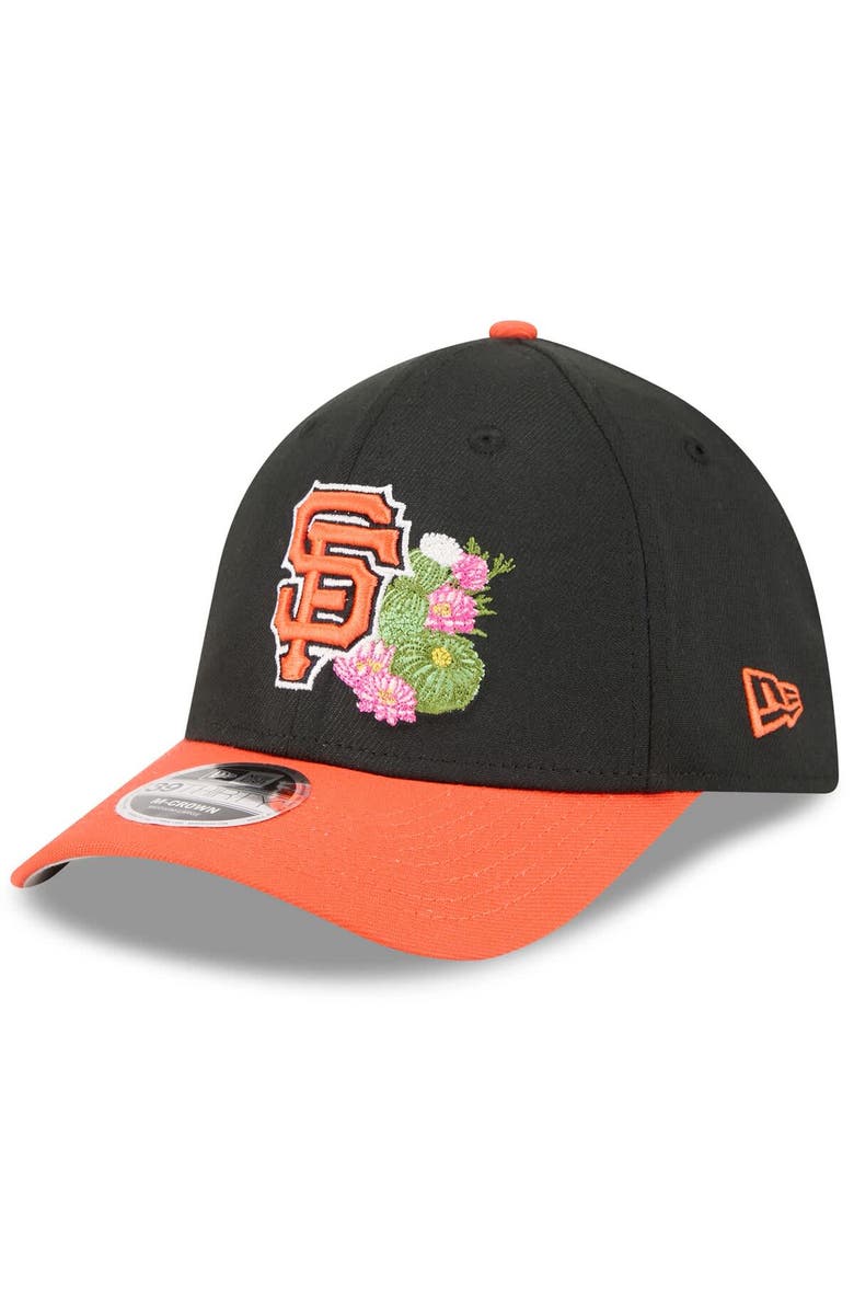 New Era Men's New Era  Black/Orange San Francisco Giants 2026 Spring Training M-Crown 39THIRTY Flex Hat, Alternate, color, Black