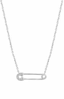EFFY Diamond Safety Pin Necklace - 0.03ct.