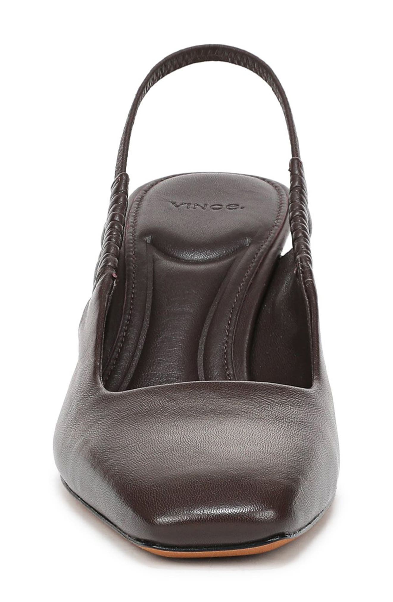 Vince Ven Leather Slingback Pump, Alternate, color, Ganache