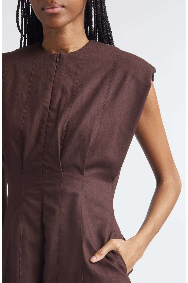 Zamia Minidress, Alternate, color, CHOCOLATE BROWN