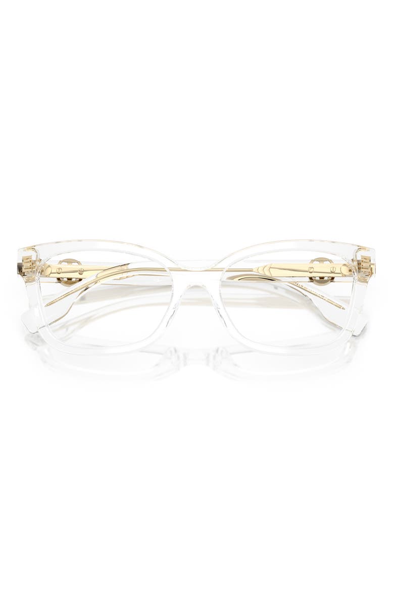Tory Burch 49mm Phantos Optical Glasses, Alternate, color, Clear