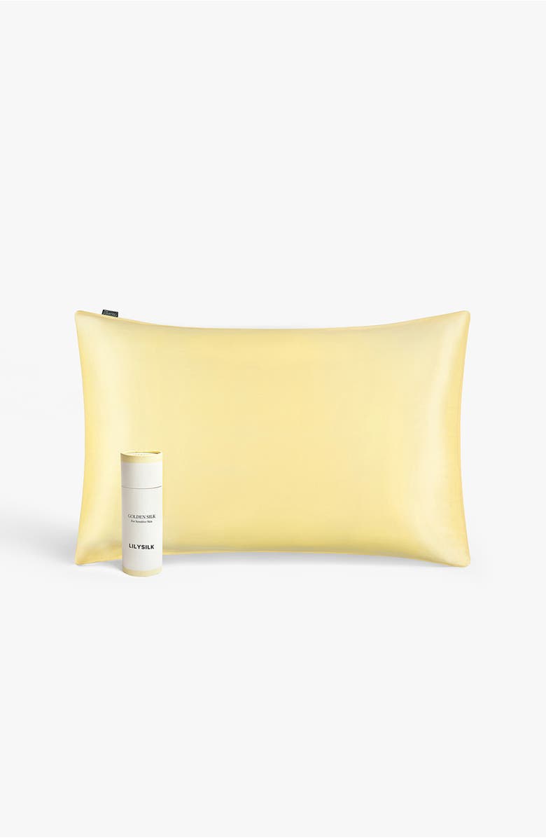 Lilysilk LILYÁUREA<sup>®</sup> Non-Colorants Golden Silk Pillowcase, Alternate, color, Undyed Natural Golden